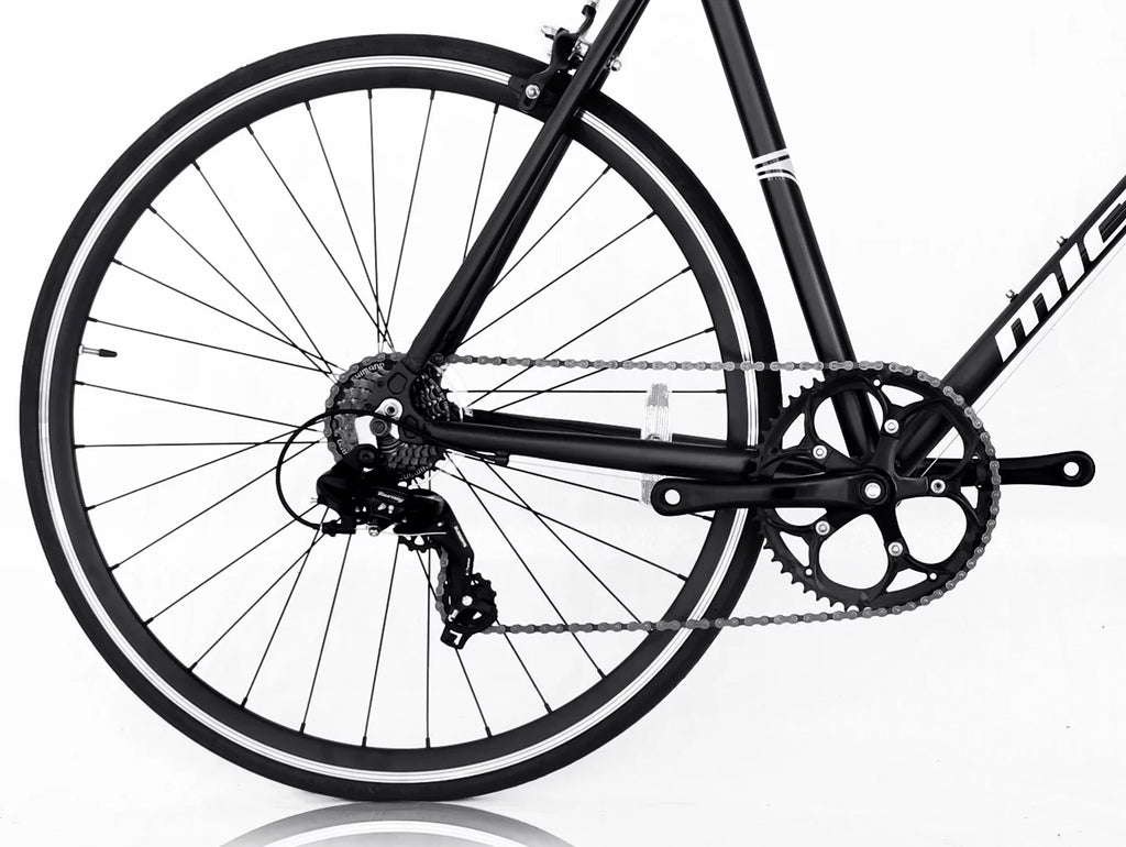 White 53 cm Aluminum 700C Road Bike Q601512