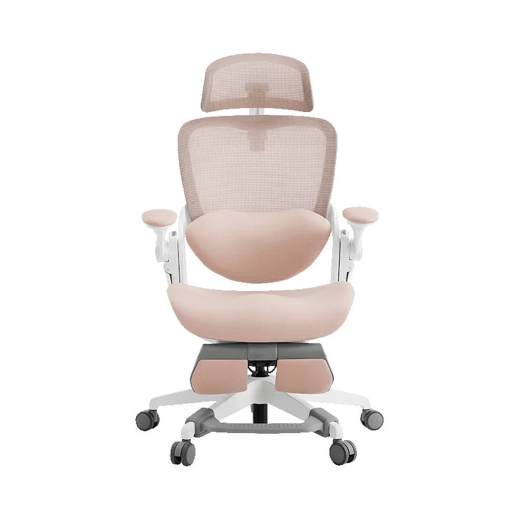 White Rocking Office Chair with Cushion E891