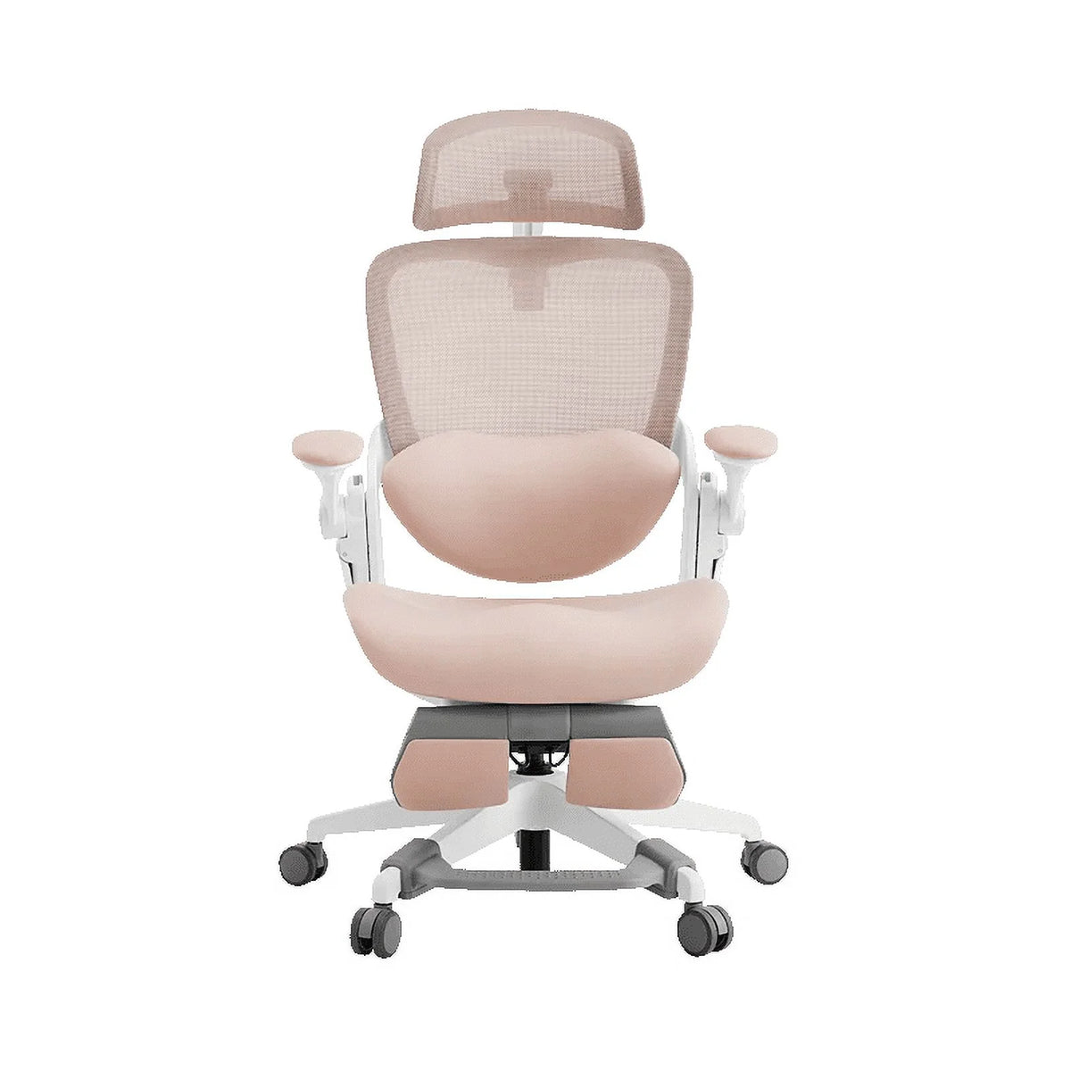 White Rocking Office Chair with Cushion E891