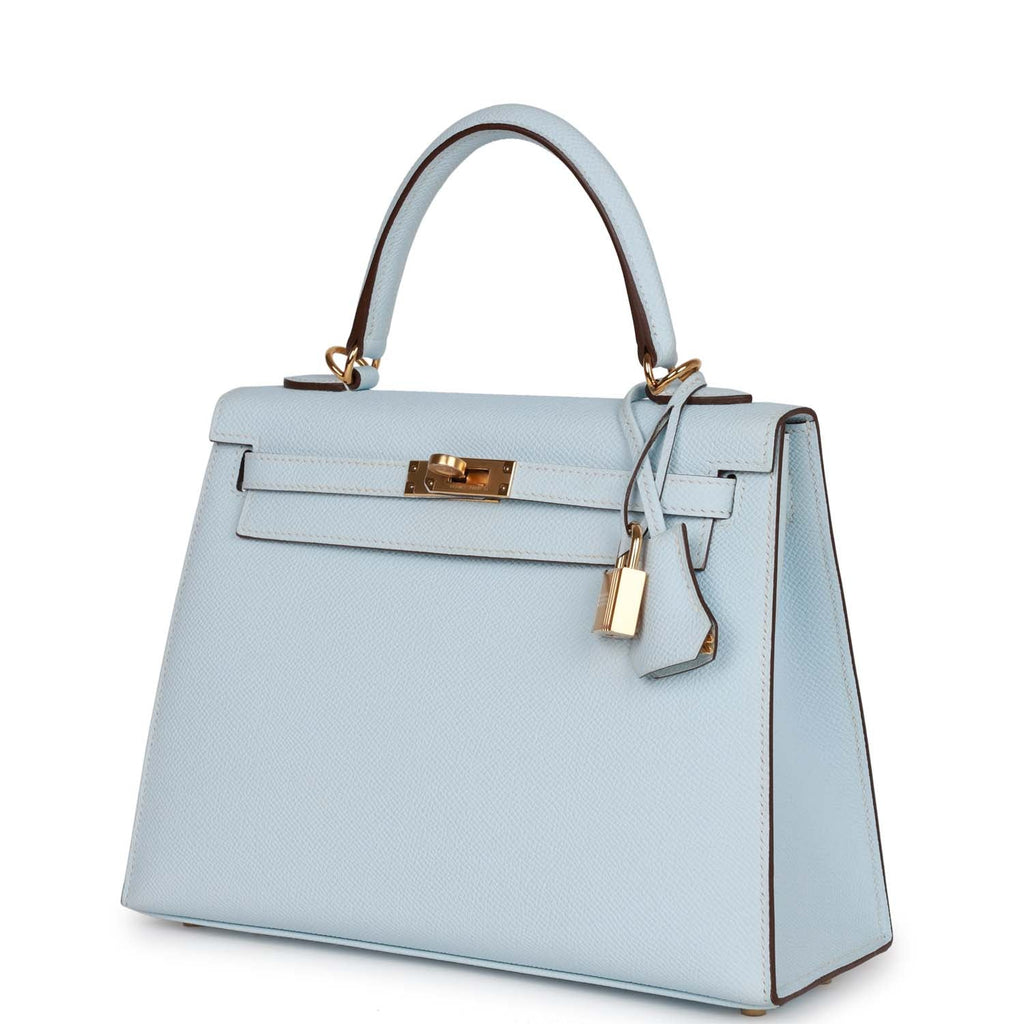 Bleu Brume Epsom Leather Bag B319
