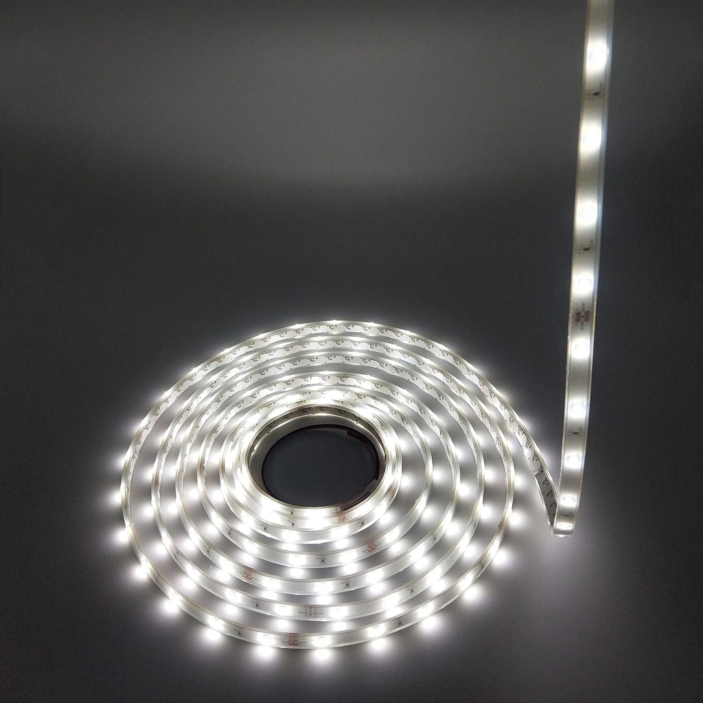 24V 12W 150LEDs IP68 Waterproof Cool White 6000K 5Meter LED Strip Lights B5586