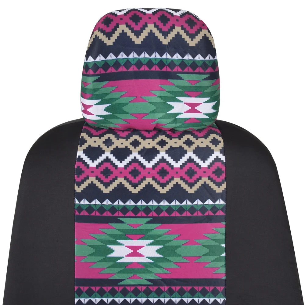 Two Tone Pattern Car Seat Covers B94883
