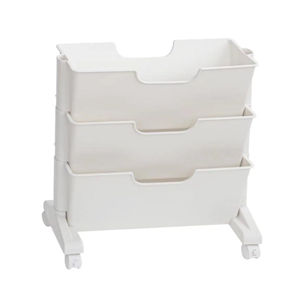 3 Tier Rolling Bookshelf with Caster Wheels X405983