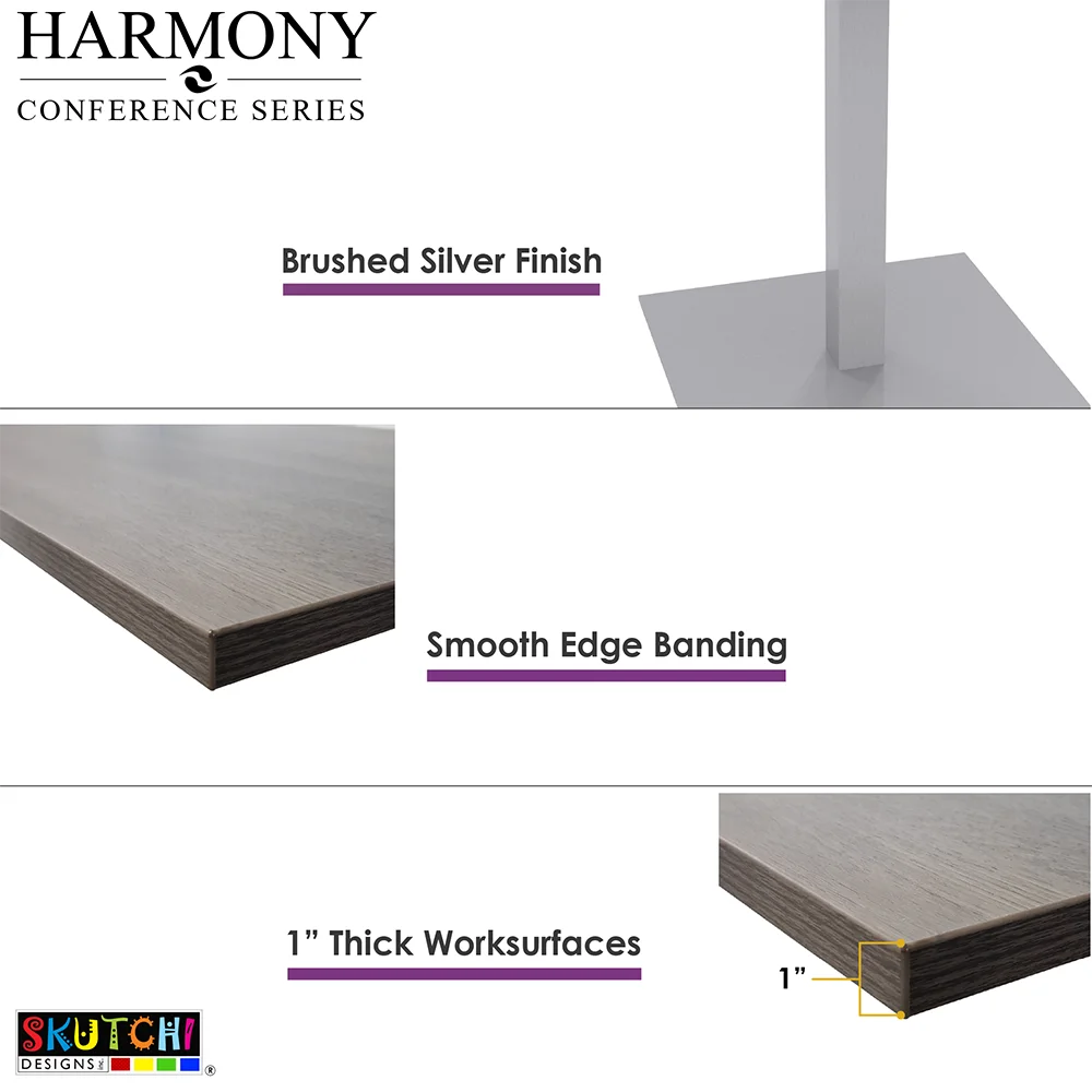 12 Person Modular Conference Table Metal T-Bases A520745