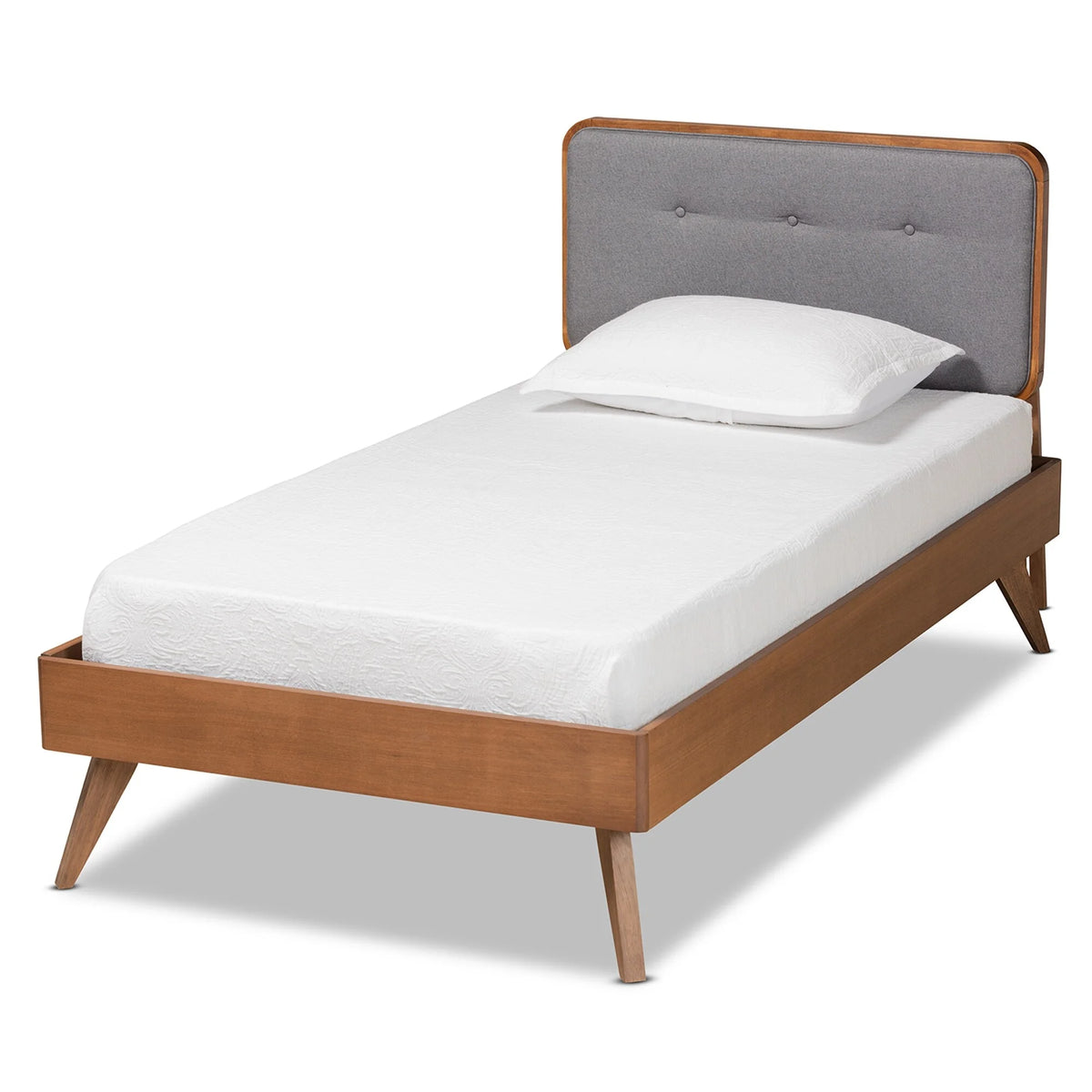 Twin Size Platform Bed Charcoal H642189