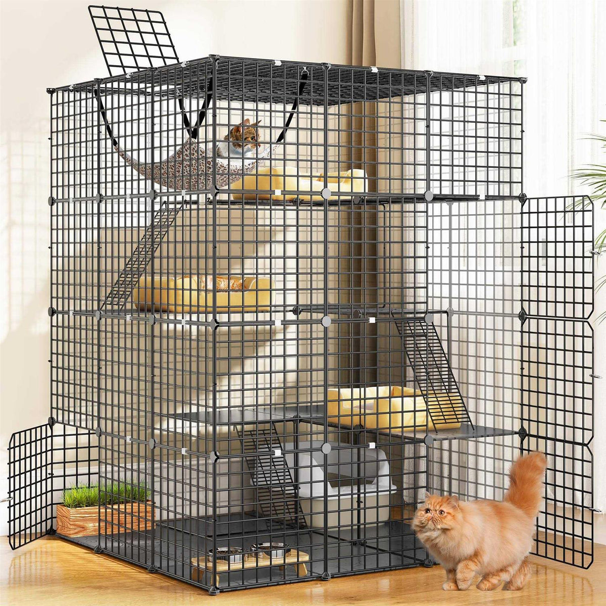 4 Tier Cat Hammock Cat Enclosure D78792