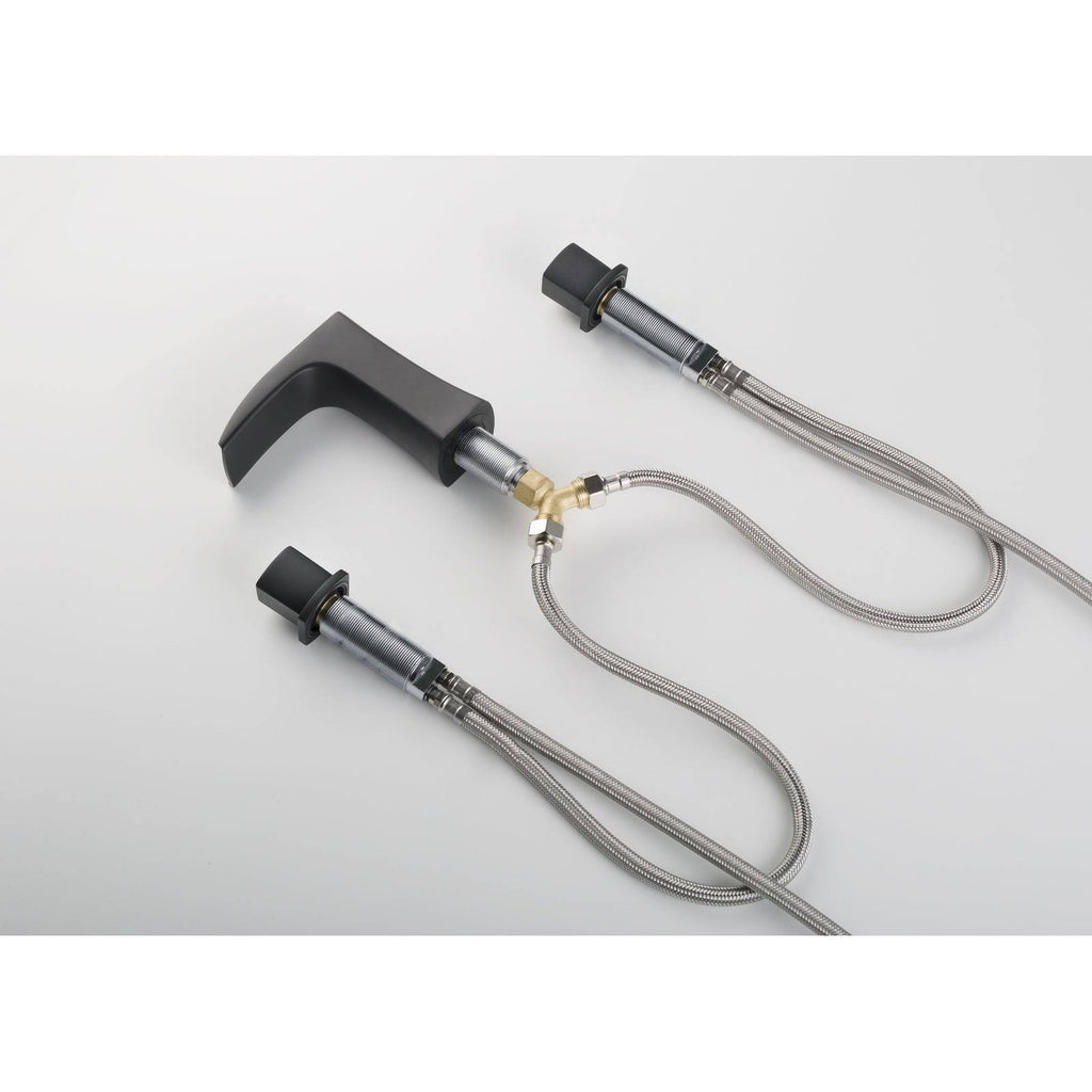 Matte Black Bathroom Sink Faucet Set H2110
