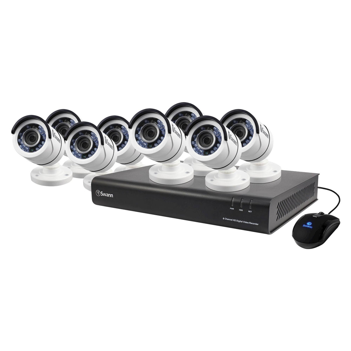 8-Channel 1080p DVR with 8 Cameras D312