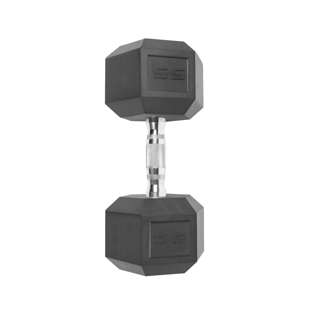 55lb Coated Hex Dumbbell J1593