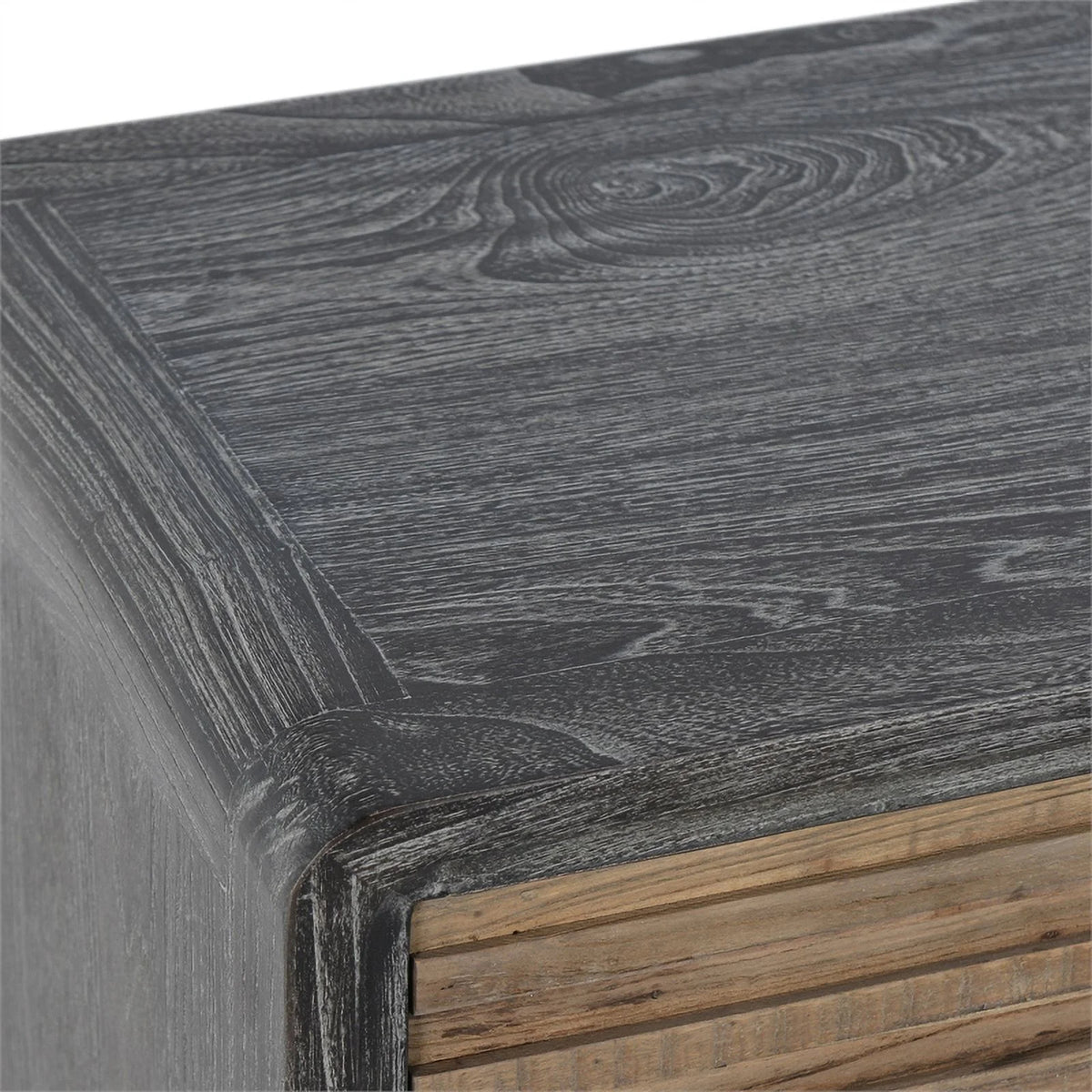 79" Reclaimed Elm Wood 4-Door Sideboard D16967