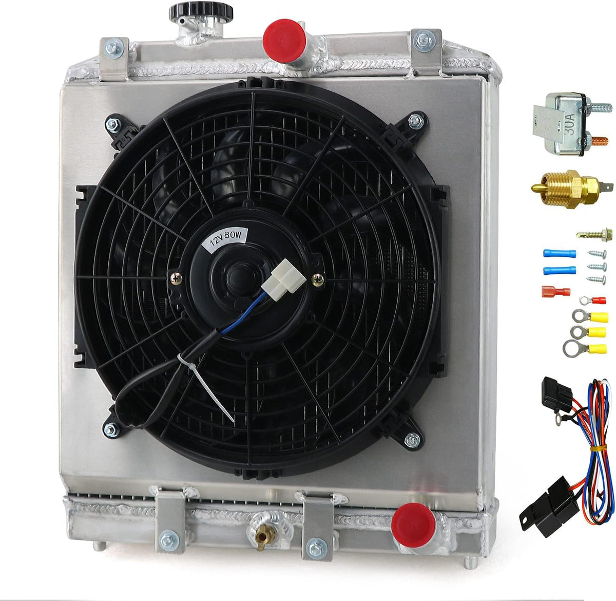 Aluminum Radiator with Shroud Fan and Relay Q663886