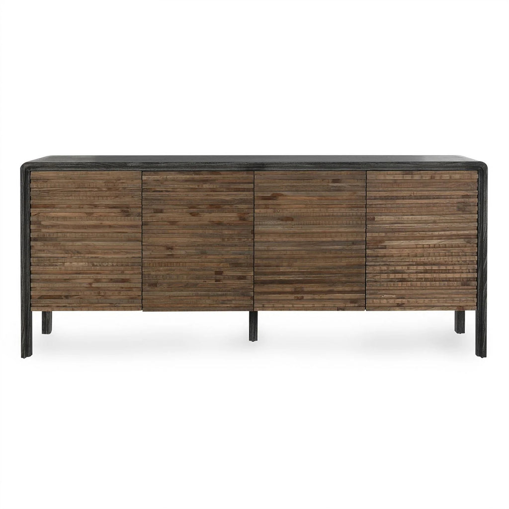 79" Reclaimed Elm Wood 4-Door Sideboard D16967