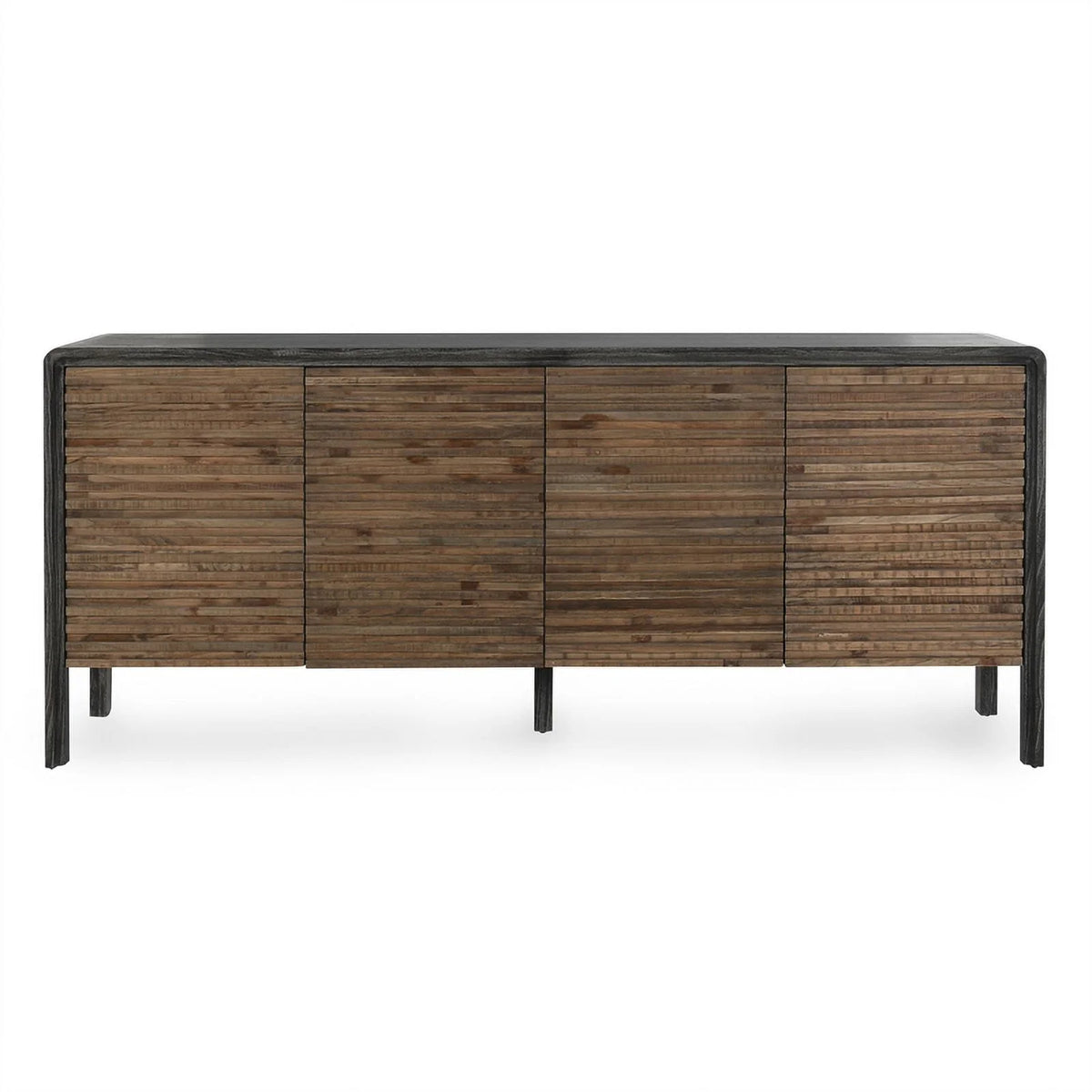 79" Reclaimed Elm Wood 4-Door Sideboard D16967