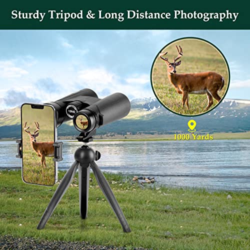 12x42 HD Binoculars with Phone Adapter and Tripod V251