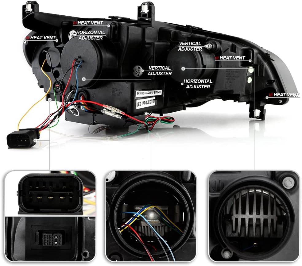 2007-2010 BMW X5 E70 LED Projector Headlights Y534