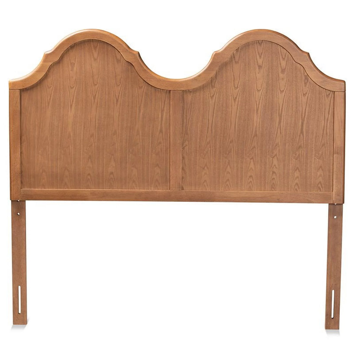 Ash Walnut Finished Wood King Size Arched Headboard C6085