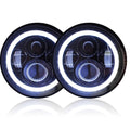 7 inch Round LED Headlights Black F898