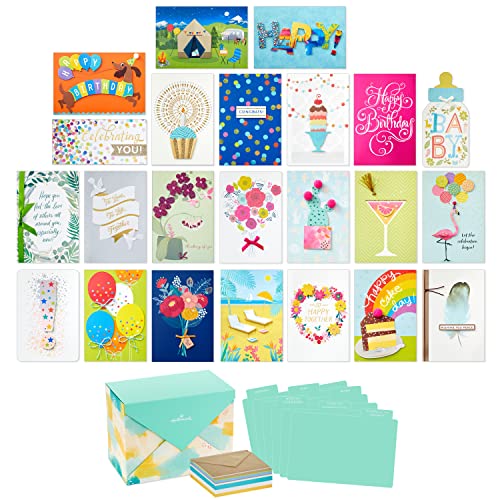 Assorted Boxed Christmas Cards Set Pack of 24 with Envelopes E30499