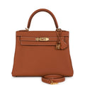 Pre-owned 28 Gold Togo Handbag L813505