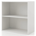 White 2-Tier Wood Bookcase K80727