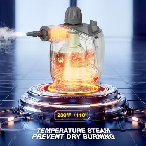 Handheld Steam Cleaner with 16 PCS Accessory & Safety Lock, 500ML White J79460