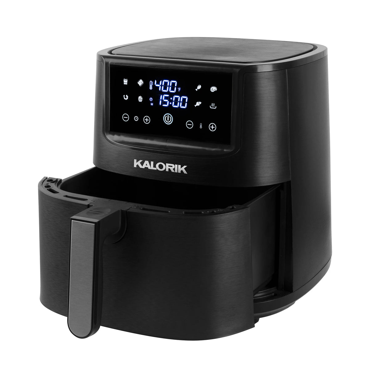 8 Qt Digital Touchscreen Air Fryer with Trivet, Black U637