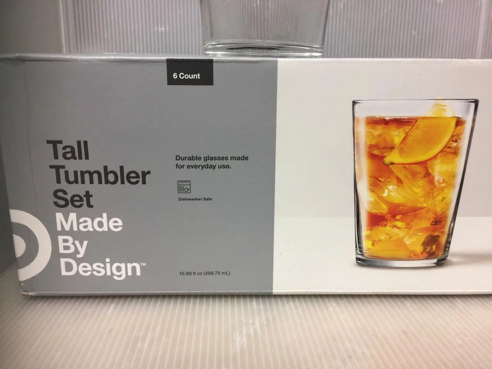 16oz 6pk Glass Tumblers P513