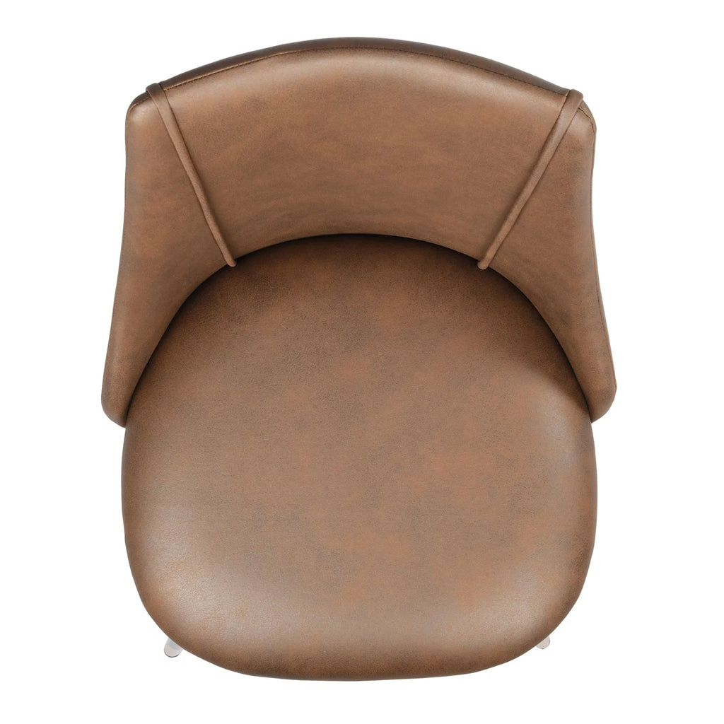 Upholstered Faux Leather Dining Chairs Set of 2 U597