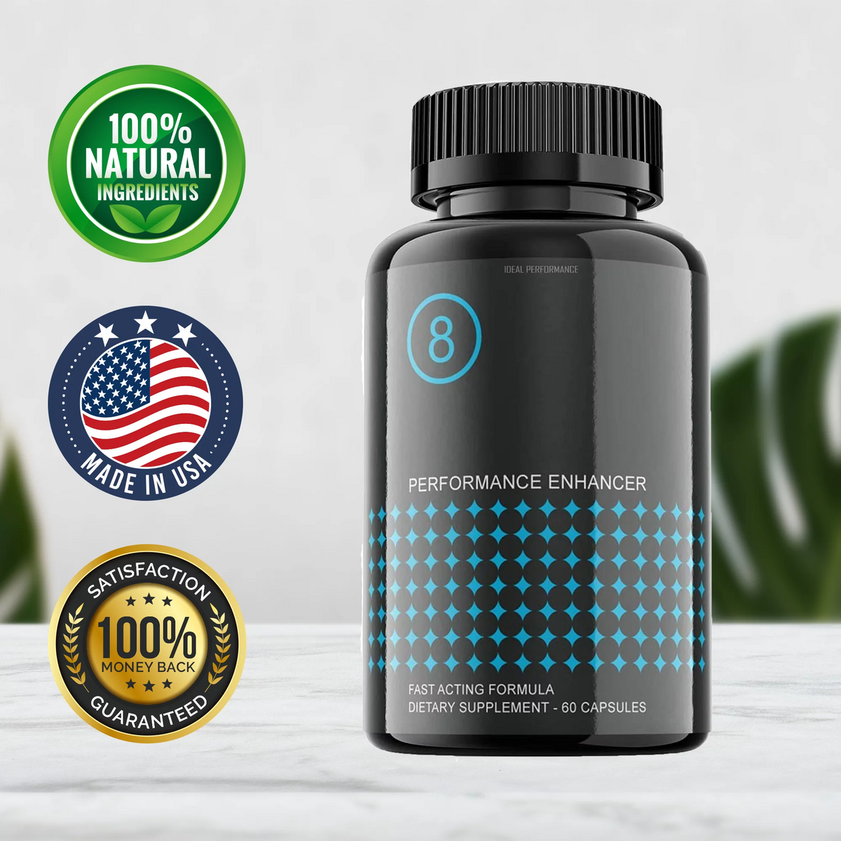 8 Pills Supplement for Men 120 Capsules Q382
