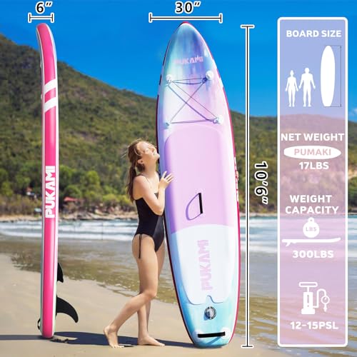 10.6' Inflatable Stand Up Paddle Board with Non-Slip Deck N68674