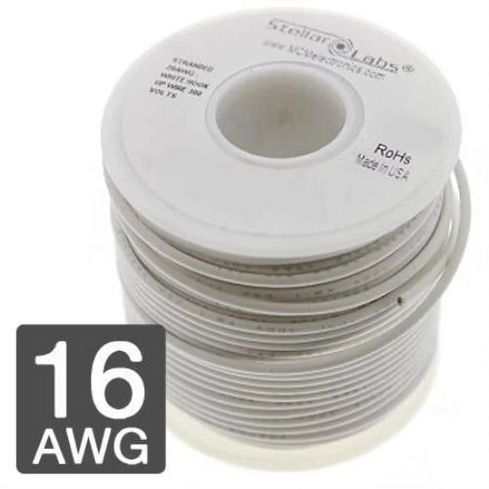 16AWG Automotive Primary Wire 50' White I486
