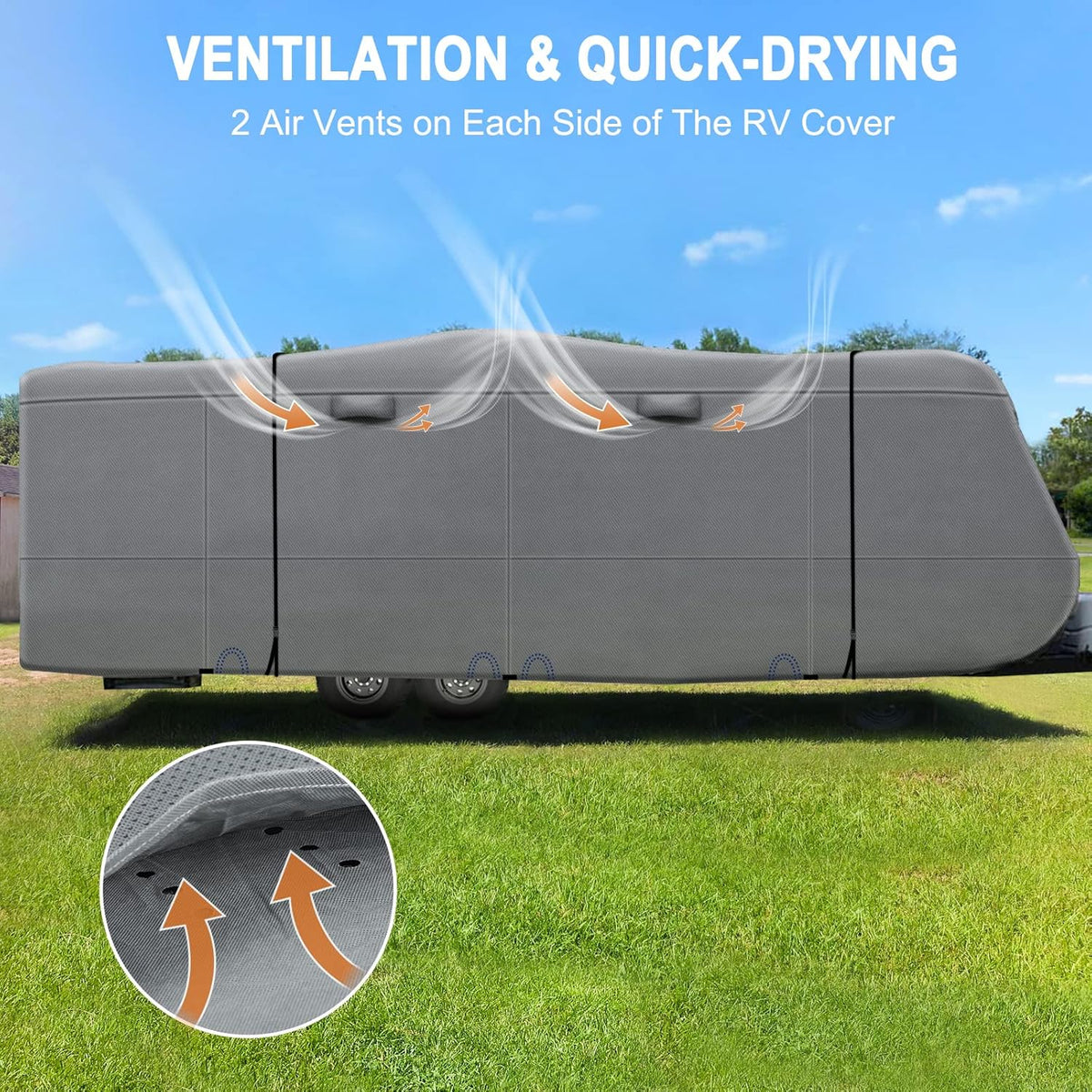 Heavy Duty 5 Layers Anti-UV Travel Trailer Cover 31'1 - 34' H27162