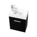 18 in. Wall Mount Black Bathroom Vanity A73904
