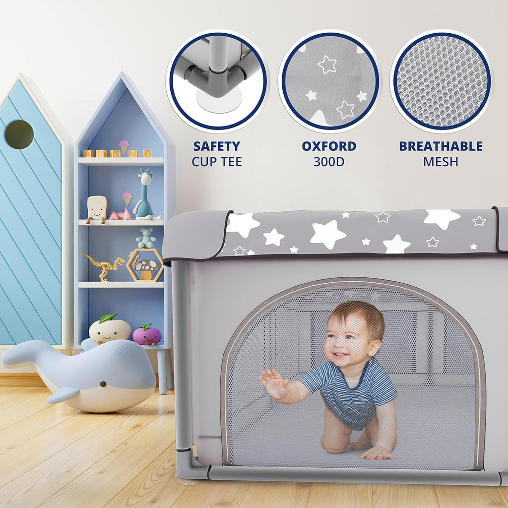 Foldable Portable Baby Playpen with Carry Case H92401