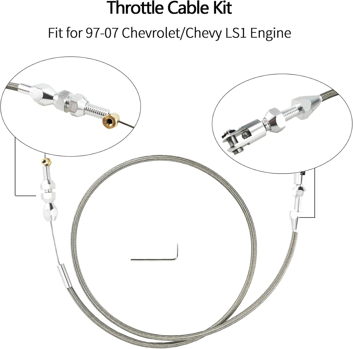 Throttle Cable LS1 Engine 4.8L 5.3L 5.7L 6.0L K1021