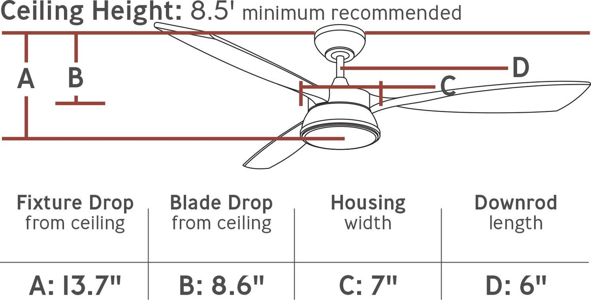 57x22 Ceiling Fan J935