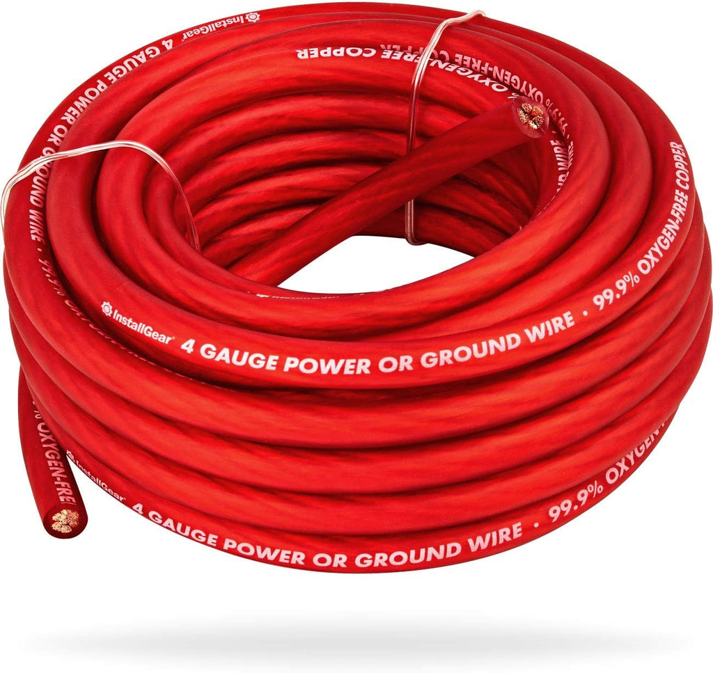 1/0 Gauge OFC Pure Copper Power Ground Wire Cable 25ft Black N817