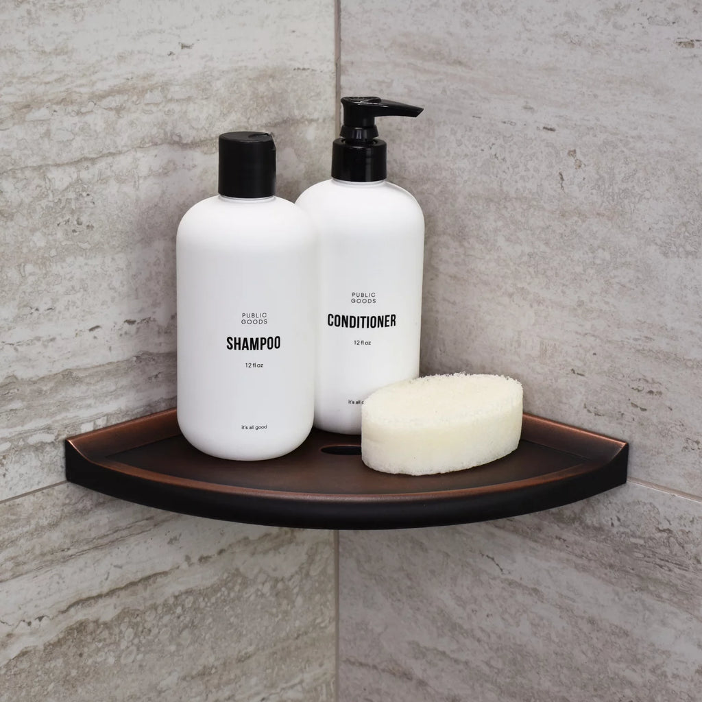 8 inch Oil Rubbed Bronze Shower Shelf Q18262