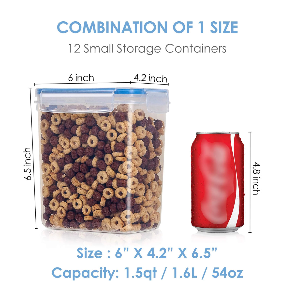 12 Pc Airtight Plastic Food Storage Containers N414477