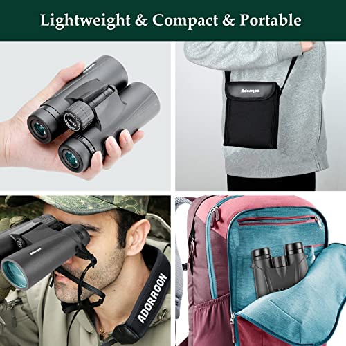 12x42 HD Binoculars with Phone Adapter and Tripod V251