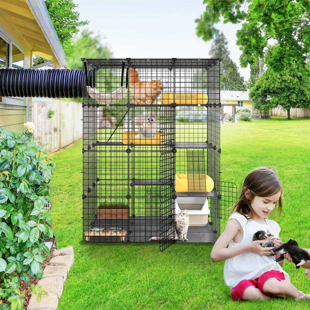 4 Tier Cat Hammock Cat Enclosure D78792