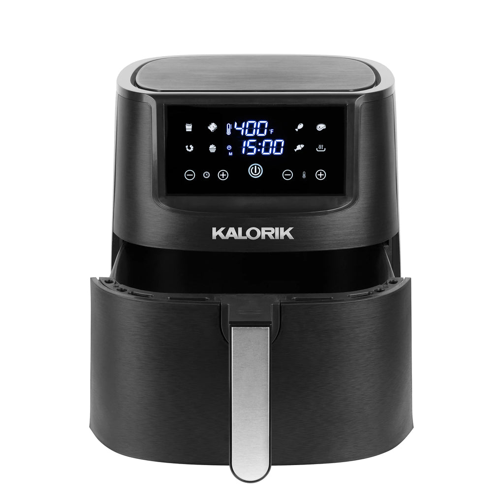 8 Qt Digital Touchscreen Air Fryer with Trivet, Black U637