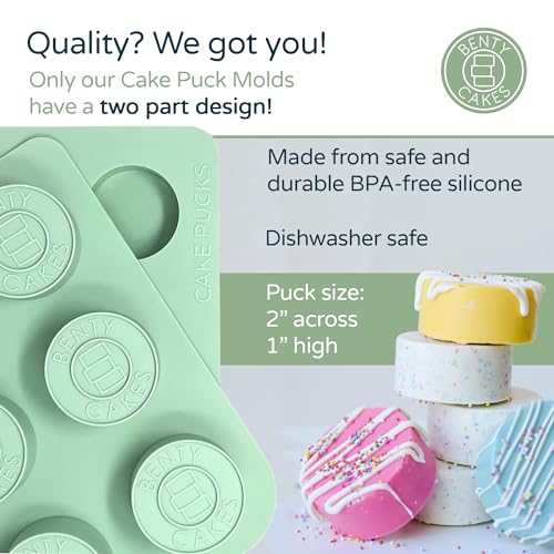 Green BPA Free Silicone Cake Mold Set with Tray and Scraper U454