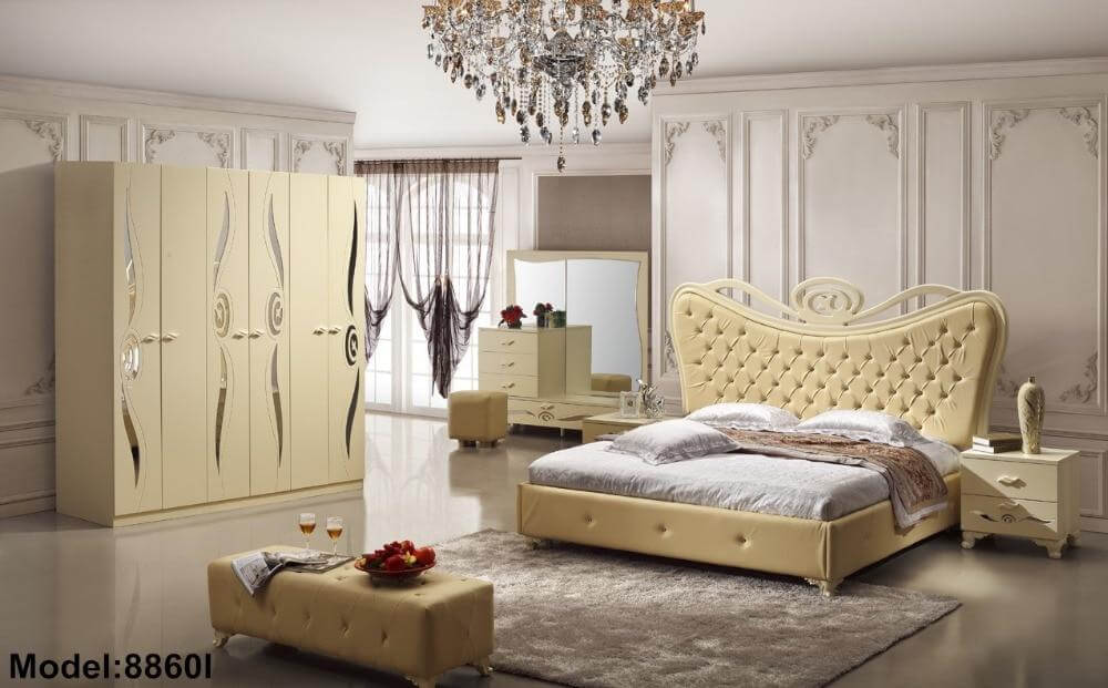 Bedroom Furniture Set, Nightstand, Bed, Dresser, Bench W1867