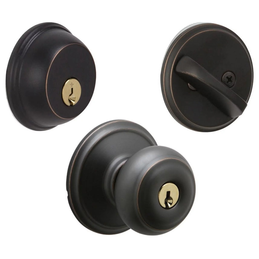 Bronze Entry Deadbolt Lock D1099
