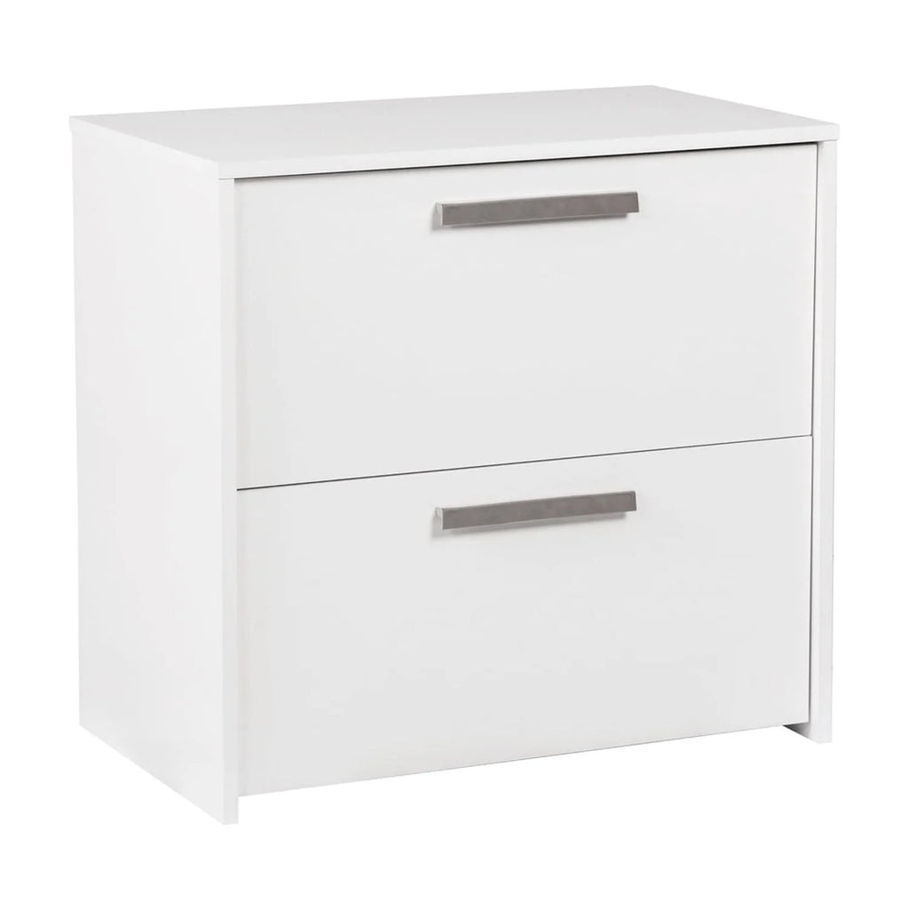 White 2-Drawer Engineered Wood File Cabinet S2346