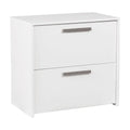 White 2-Drawer Engineered Wood File Cabinet S2346