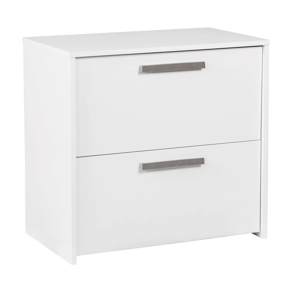 White 2-Drawer Engineered Wood File Cabinet S2346