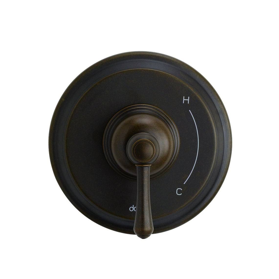 1H Pressure Balance Trim Kit with Cartridge Tumbled Bronze S78022