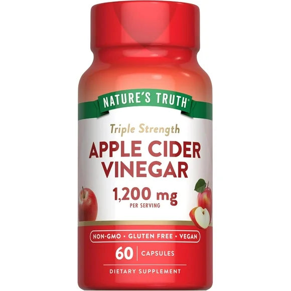 Apple Cider Vinegar 1200mg 60 Capsules Extra Strength Supplement M347